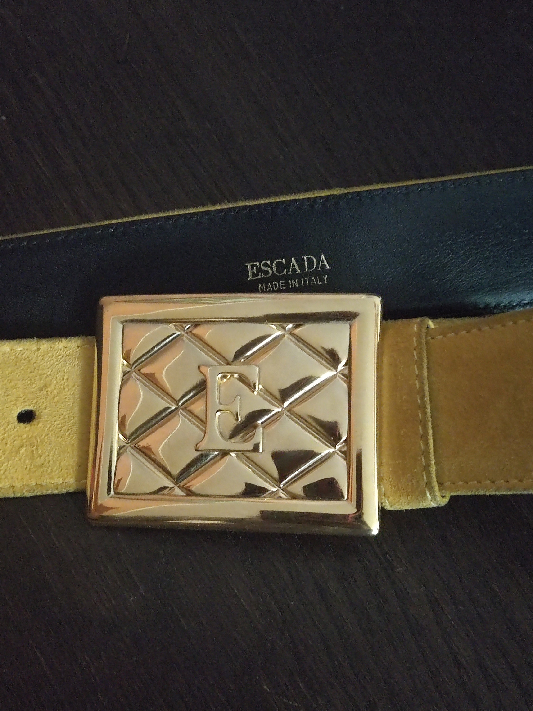 ESCADA Suede Belt, Made in Italy, Size 95 Cm - Etsy