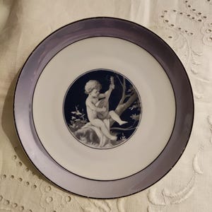 ANTIQUE Carl TIELSCH CT Germany porcelain plate, 17 cm, set 2pc