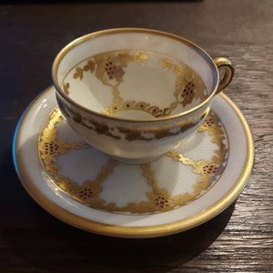 Vintage Edelstein Bavaria cup and soucer porcelain, stile number 1323