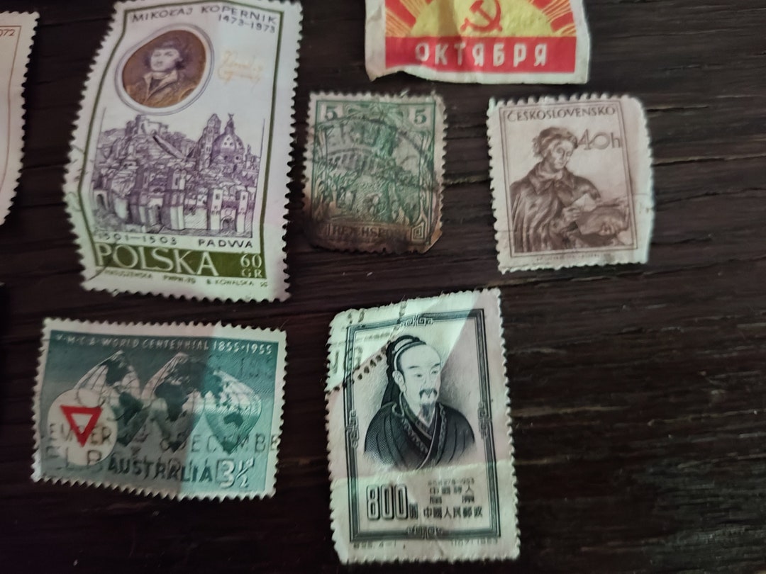 いくつかの国で珍しい切手 1950年から1980年までの各国の切手 - Etsy 日本