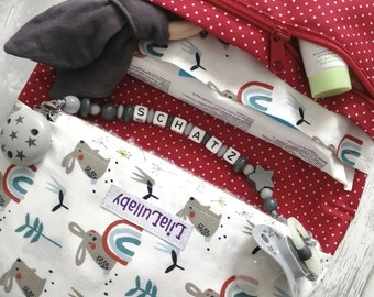 Diaper bag, diaper bag, diaper clutch, birth gift, diaper bag, XXL diaper bag, diaper bag with name, diaper bag to go