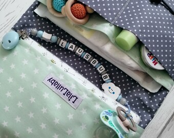 Windeltasche, Wickeltasche, Windelclutch, Geschenk zur Geburt, Diaper Bag, XXL Windeltasche, Windeltasche mit Name, Wickeltasche to go