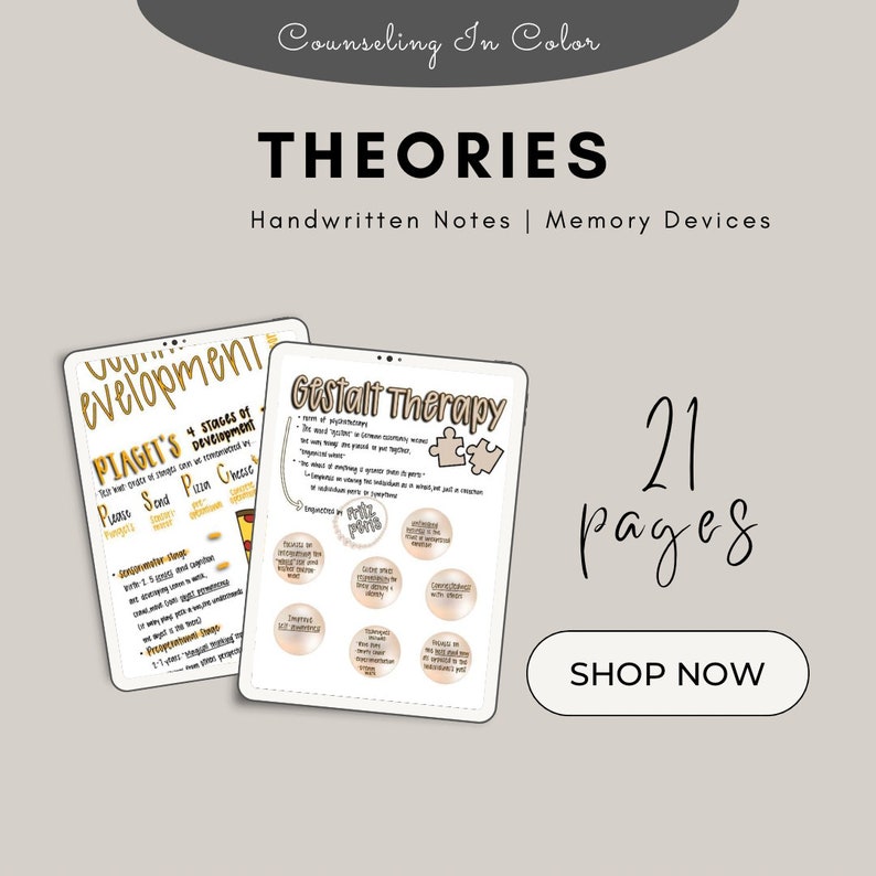 NCE Study Review | Handwritten Notes With Graphics | Counseling ...