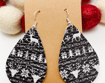 Handmade Genuine Leather Earrings – Sweater Weather