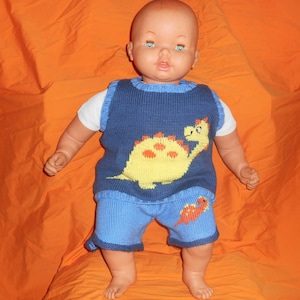Tank top set and knitted shorts for baby 2 years old