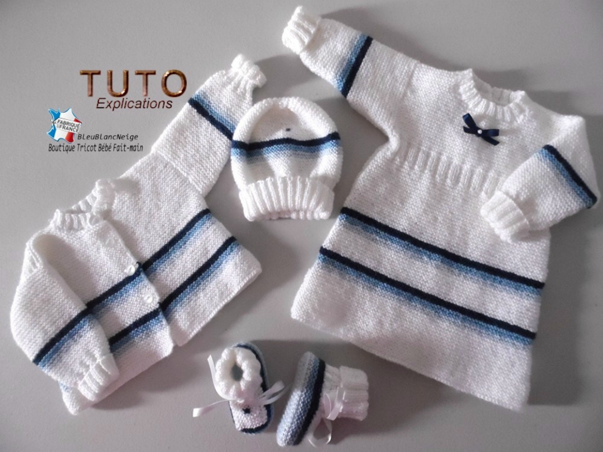 Tuto Tu 122 Naissance Fiche Tricot Bebe Explication Etsy Hong Kong