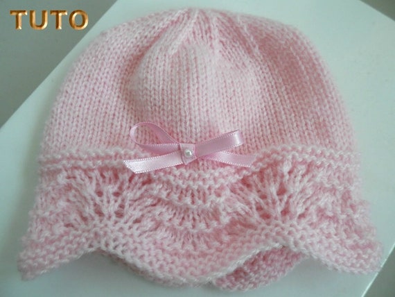 Tuto Tu 006 Explications Du Bonnet En Laine Bebe Fille Etsy Tuto Tu 006 Explications Du Bonnet En Laine Bebe Fille Etsy