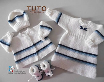 Tuto Tu 122 Naissance Fiche Tricot Bebe Explication Etsy