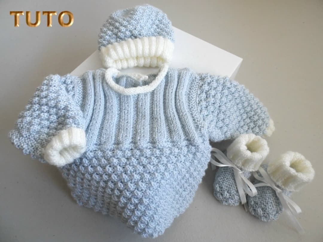 TUTO tu-425 – tailles sur le même pdf fiche tricot bébé