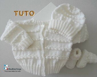 Paletot Bebe Tricot Main Etsy