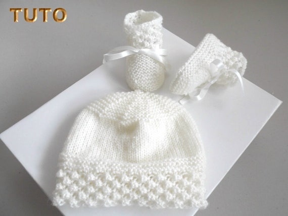 Tuto Tu 037 Naissance Pdf Tricot Bebe Ensemble Astrakan Ecru Etsy