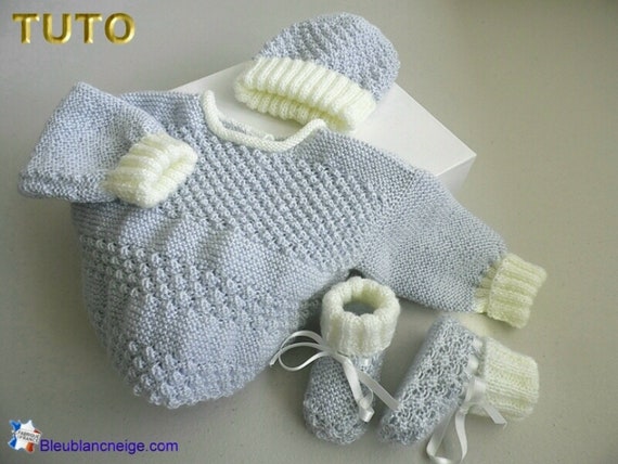 Tutoriel Tu 064 1m Pdf Trousseau Bonnet Chaussons Etsy