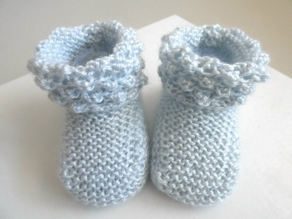 1 Month Old Slippers In Azur Blue Calinou Wool For Mixed Baby Etsy 1 Month Old Slippers In Azur Blue Calinou Wool For Mixed Baby Etsy