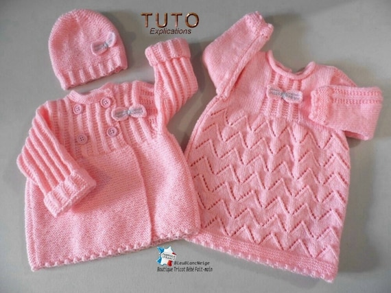 Tuto Tu 146 6 Mois Fiche Tricot Bebe Explications En Etsy Singapore