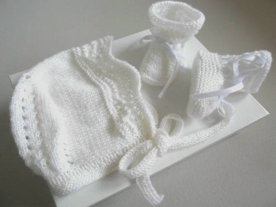 Tuto Tu 004 Explications 1 Mois Beguin Ou Bonnet En Laine Etsy