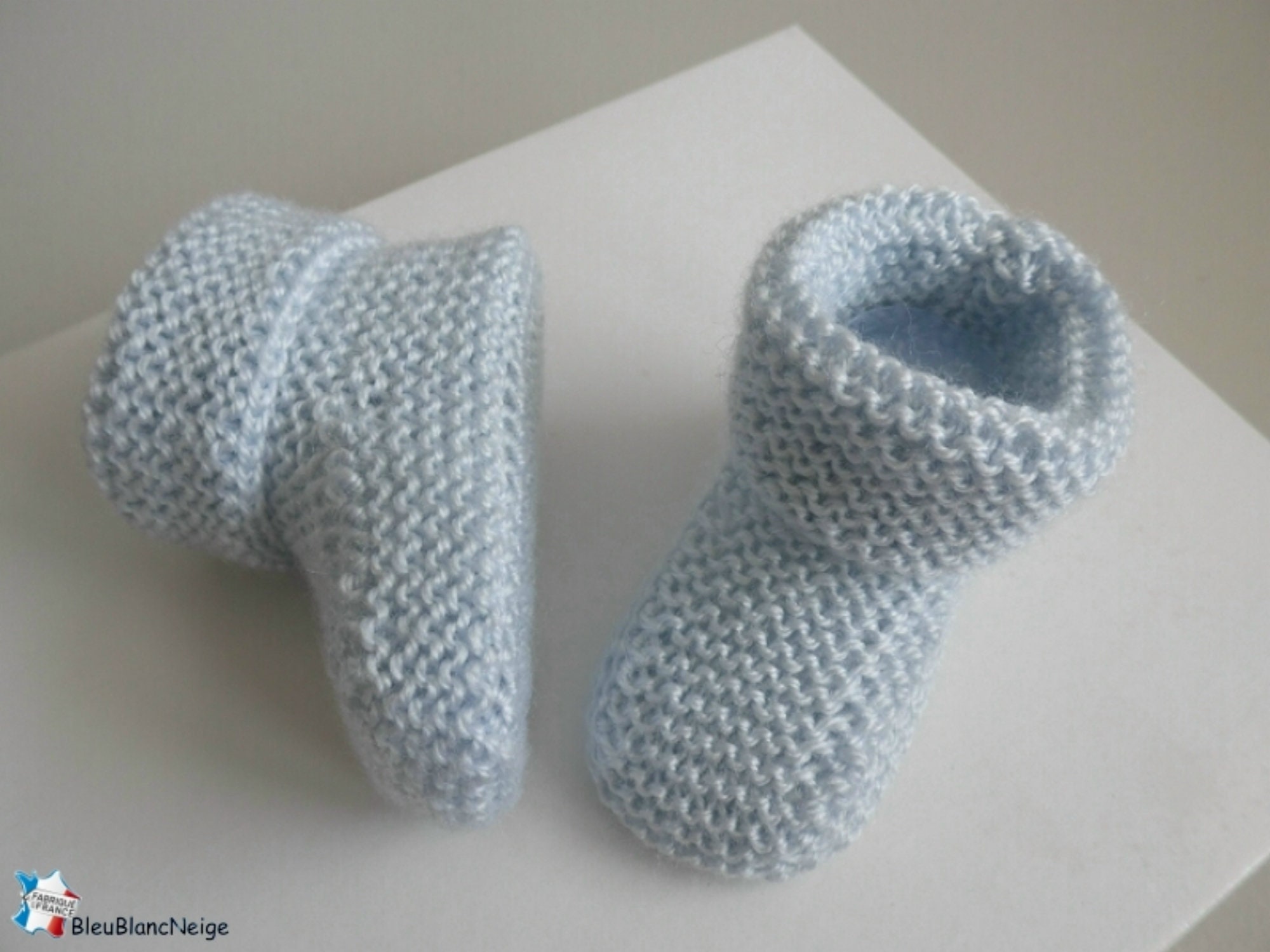 1 Month Old Blue Calinou Wool Slippers Azur For Mixed Baby Etsy