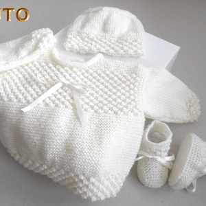 Tutoriel Tu 079 Naissance Beguin Bonnet Et Chaussons Etsy