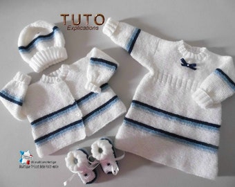 Mode Infant Robe Fille Laine Tricot Etsy