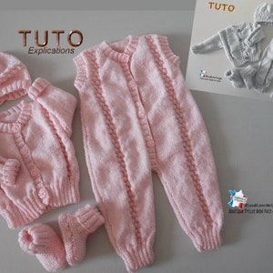 Tuto Tu 412 3 Tailles Sur Le Meme Pdf Fiche Tricot Bebe Etsy