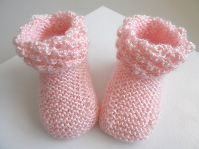Heels Birth In Calinou Wool Pink Barbapapa For Baby Girl Etsy