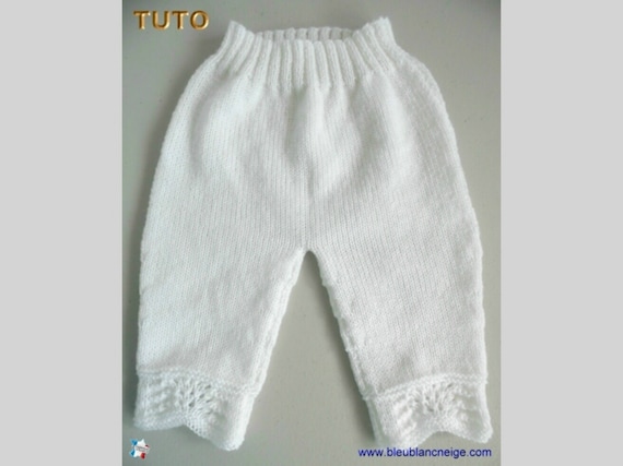 TUTO Tu-012-1m-pantalon Vagues Tuto Tricot Bébé Explications - Etsy