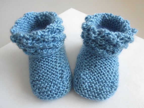 Heels Birth In Calinou Wool Blue Charron For Mixed Baby Girl Etsy