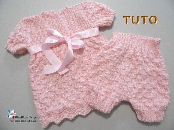 Tuto Tu 110 Fiche Tricot Bebe Explications Avec Photos De La Etsy