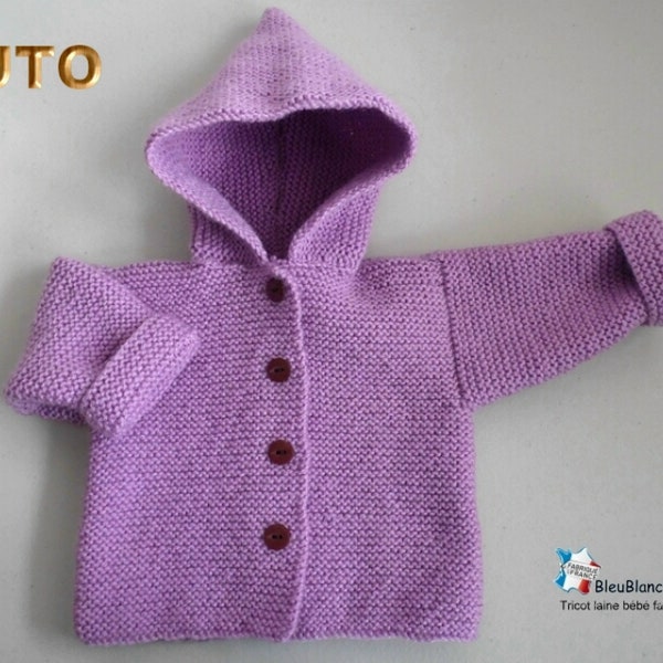 TUTO tu-107 – Naissance - fiche tricot bébé, EXPLICATIONS tricot bb, paletot, manteau, tutoriel, téléchargement numérique, in FRENCH