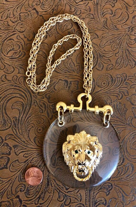 Vintage Lion Necklace       688 - image 9