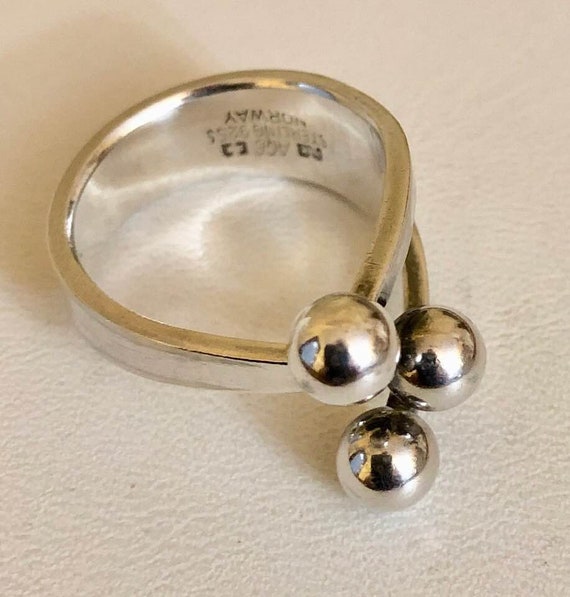Vintage Anna Greta Eker Norwegen Sterling Silber Mid Century 