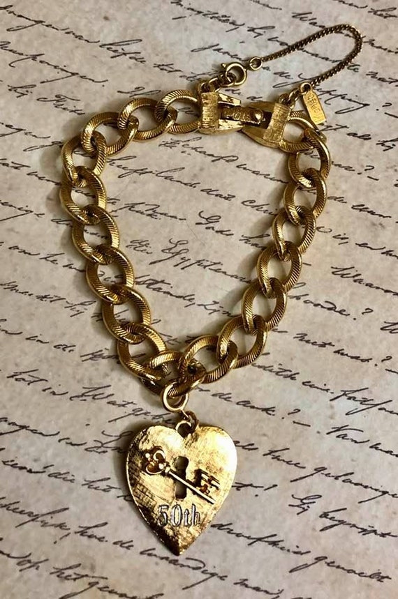 Vintage MONET Charm Bracelet                    1… - image 9
