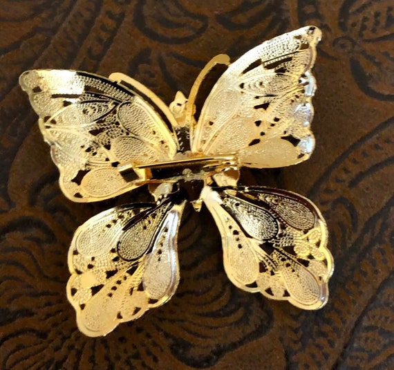 Vintage Lions International Butterfly Brooch 719