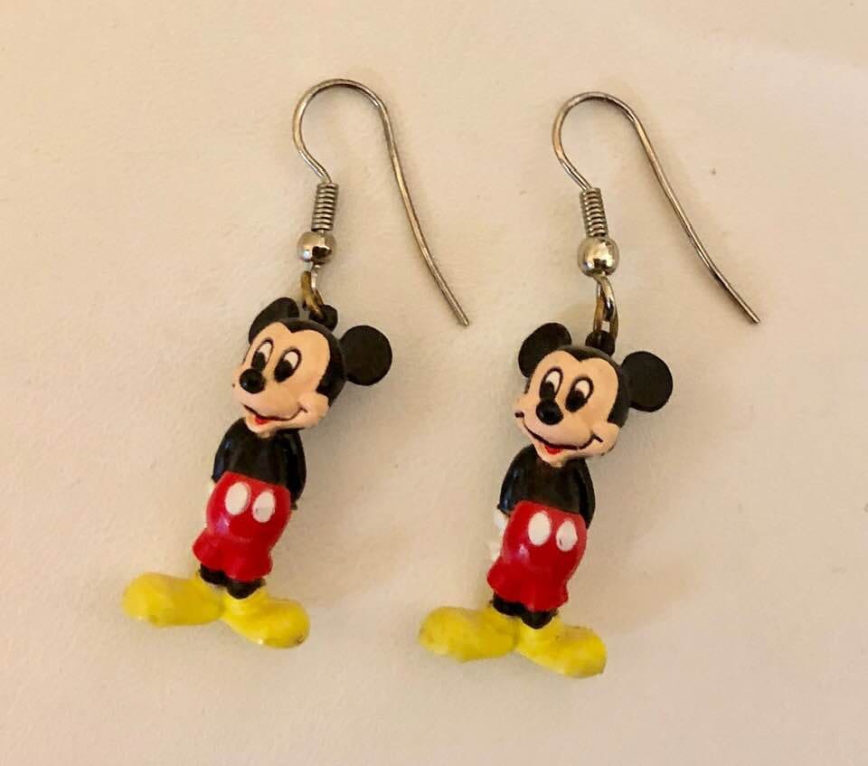 Vintage mickey mouse earrings deals