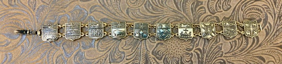 Vintage Canadian Provinces Bracelet              … - image 4