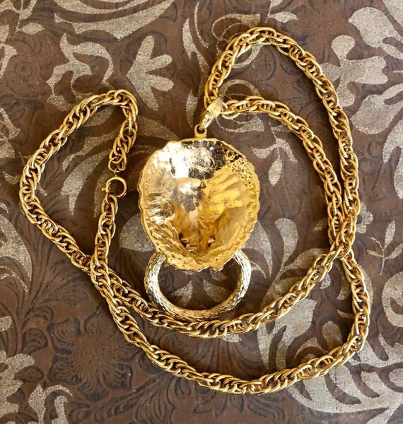 Lion door knocker necklace southern charm clearance