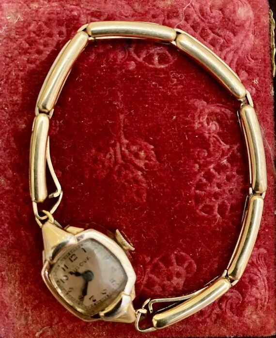 Vintage Ladies Bulova 14K Gold Filled Watch      … - image 4