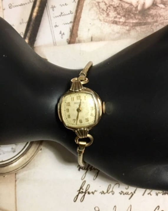 Vintage Ladies BENRUS 10K Rolled Gold Plate Watch 