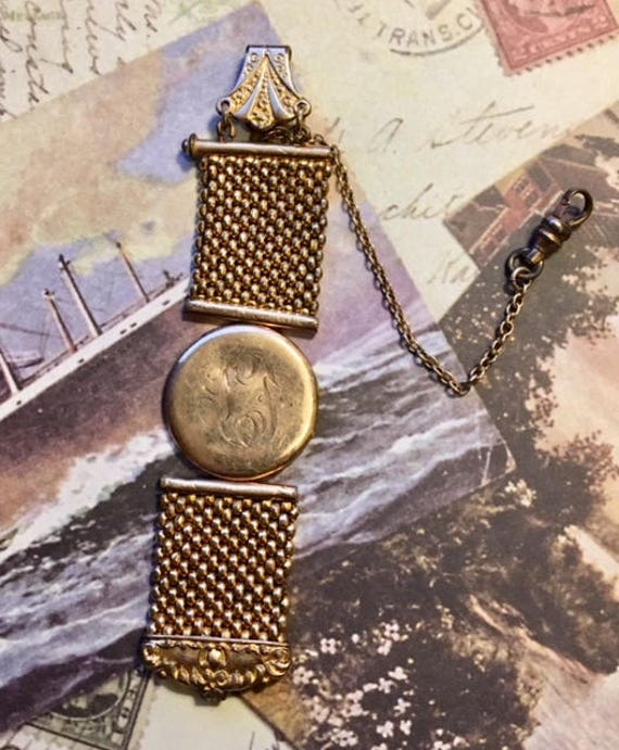 Vintage Pocket Watch Fob with Locket             … - image 4