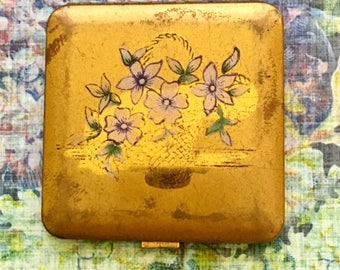 Vintage Metal Compact with Mirror       220