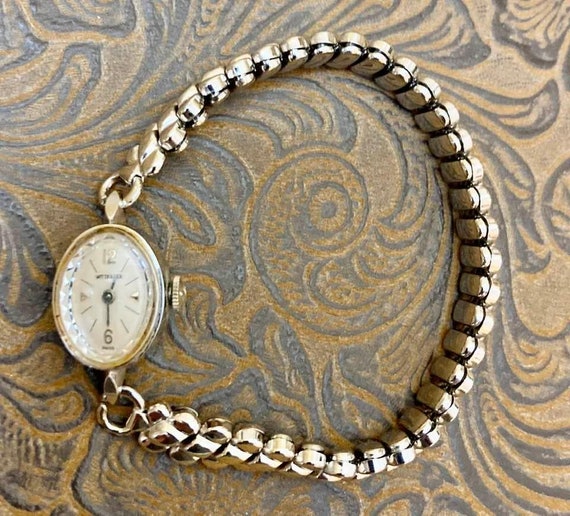 Vintage WITTNAUER 10K Gold Filled Watch          … - image 5