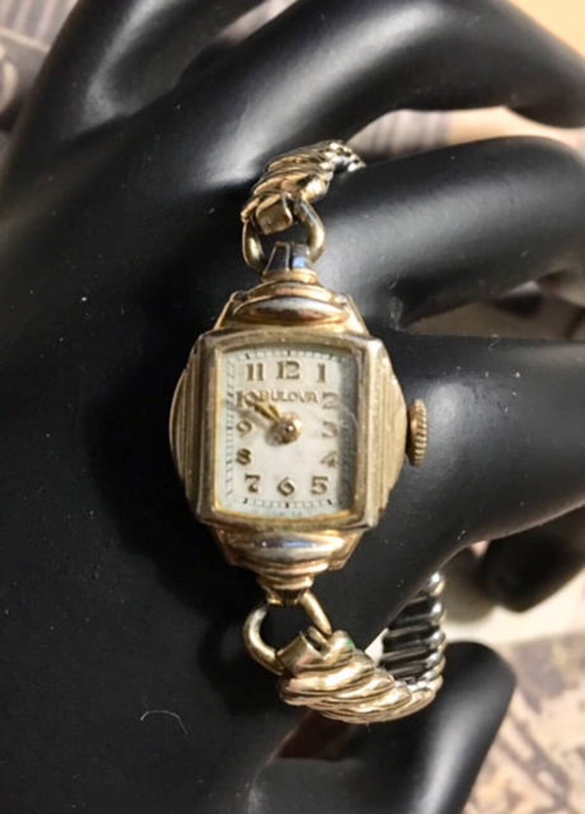 bulova gold plated watch