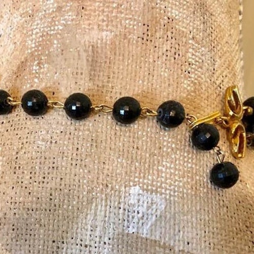 Vintage Deauville Double-Strand Beaded shops Choker and Earring Set 852