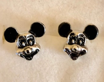 Vintage Mickey Mouse Pierced Earrings                       DI001