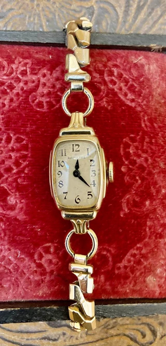 Vintage Hamilton 10K Gold Filled Watch … - Gem