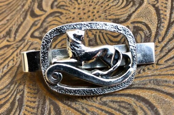 Vintage SWANK Lion Tie Clip                753 - image 2