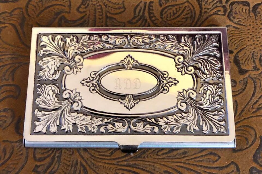 Vintage Business Card Case 984 Etsy