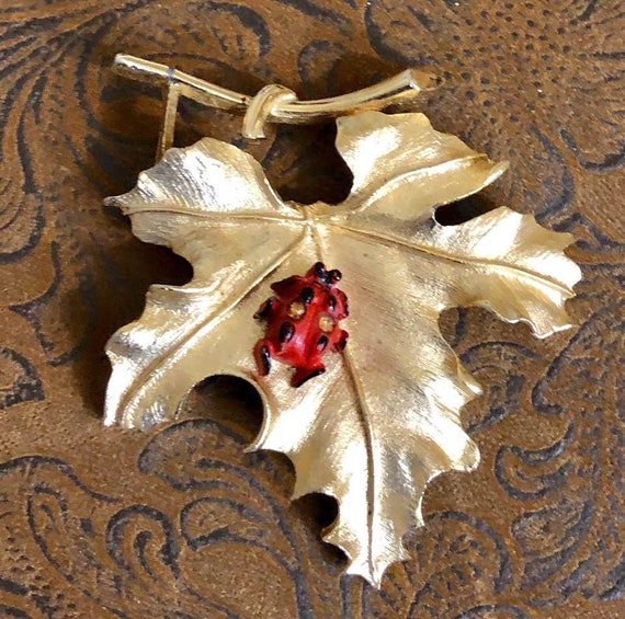 Vintage Sarah Coventry Leaf Brooch          178 - image 3