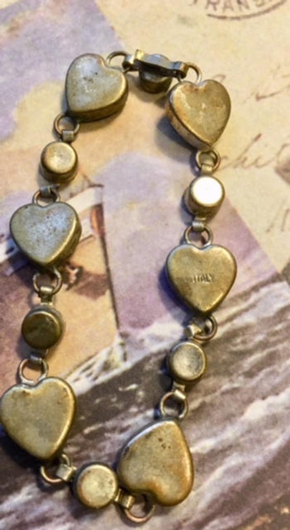 Vintage Micro Mosaic Heart Bracelet   041 - image 6
