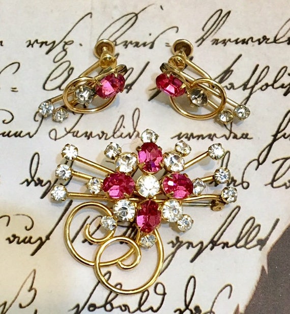 Vintage Antoinette Gold Filled Jewelry Set       … - image 1