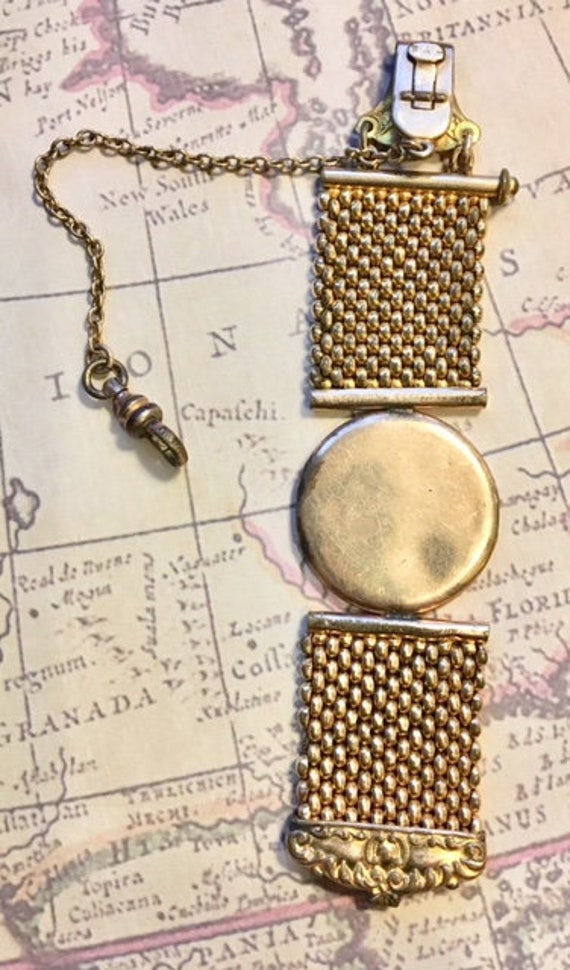 Vintage Pocket Watch Fob with Locket             … - image 5